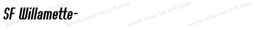 SF Willamette字体转换